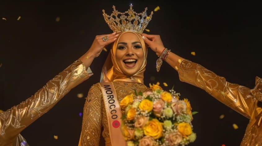 Kenza Layli Crowned Beauty Pageant Winner—With a Twist!