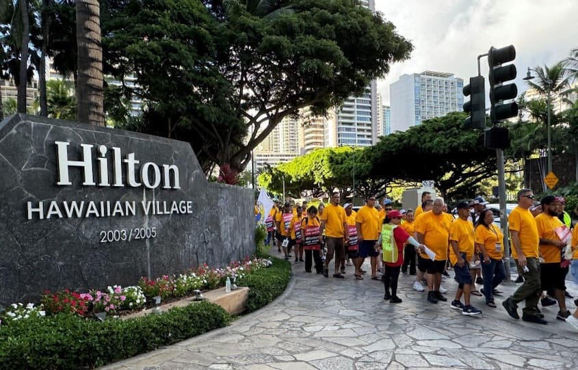 Hawaii's Largest Hotel Workers Strike Over Wages